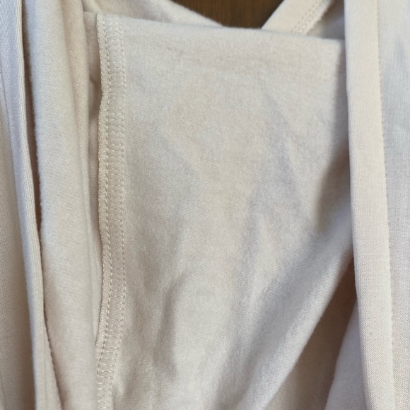 Cream Hooded soft cozy NWT Bamboo Sweatshirt women’s L - Picture 7 of 8